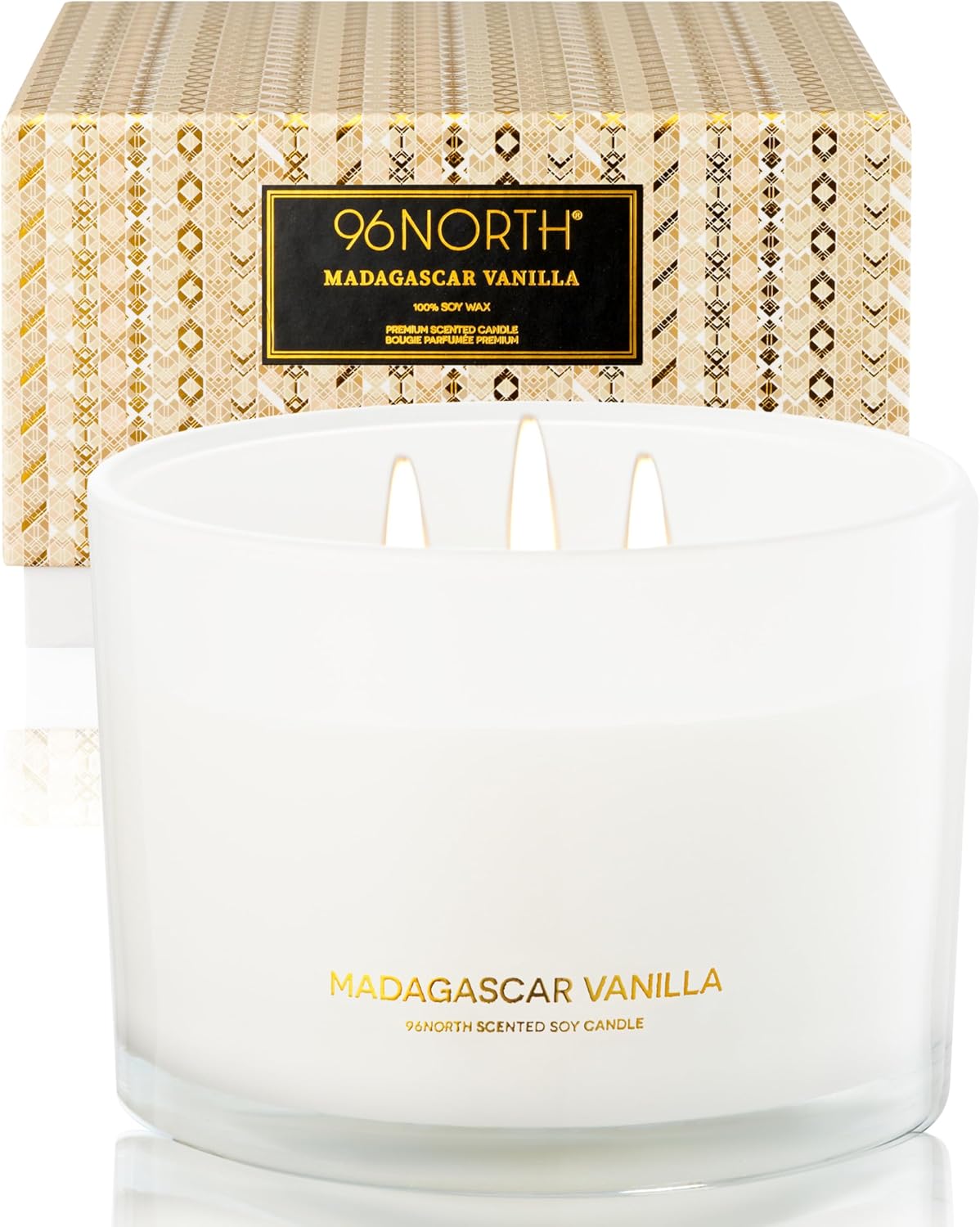 Home Fragrance Us - Luxury Vanilla Soy Candle, Large 3