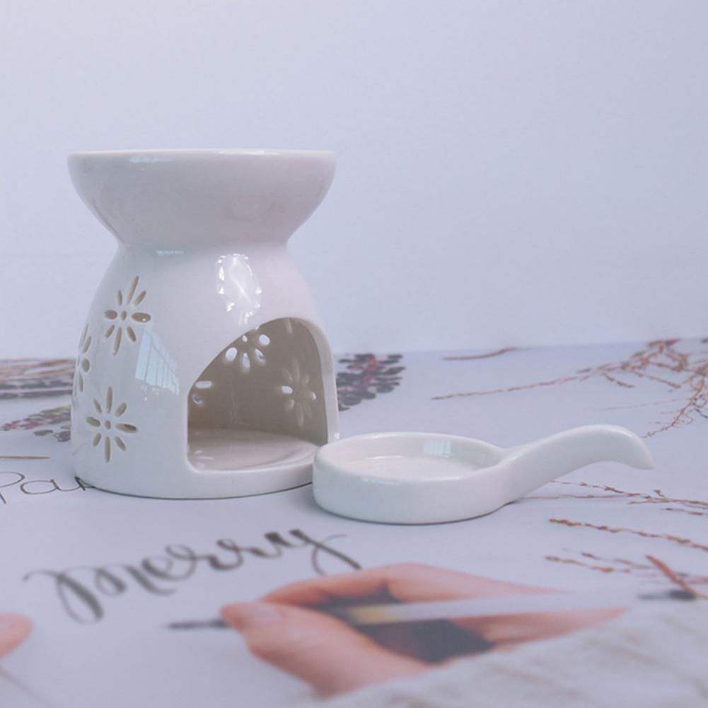 Essential Oil Burner with Spoo - Ceramic Oil Burner recension och pris