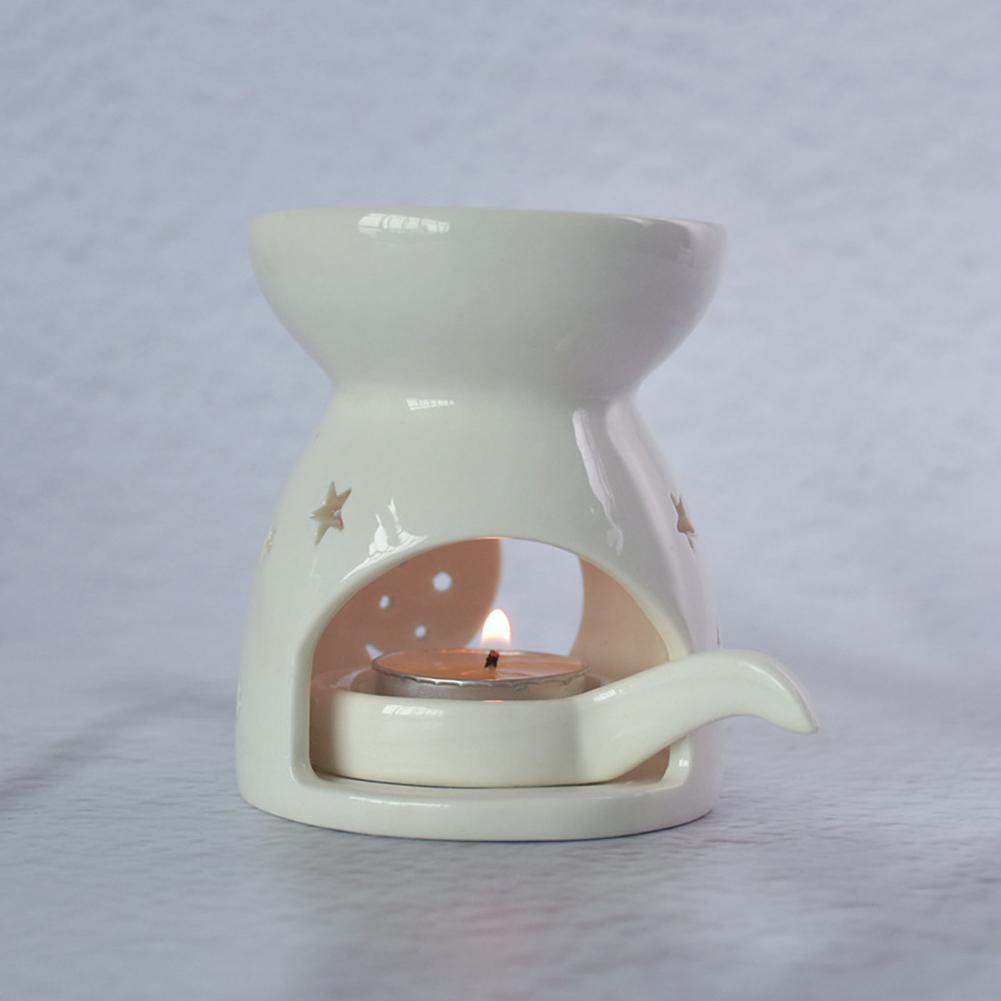 Essential Oil Burner with Spoo - Ceramic Oil Burner recension och pris