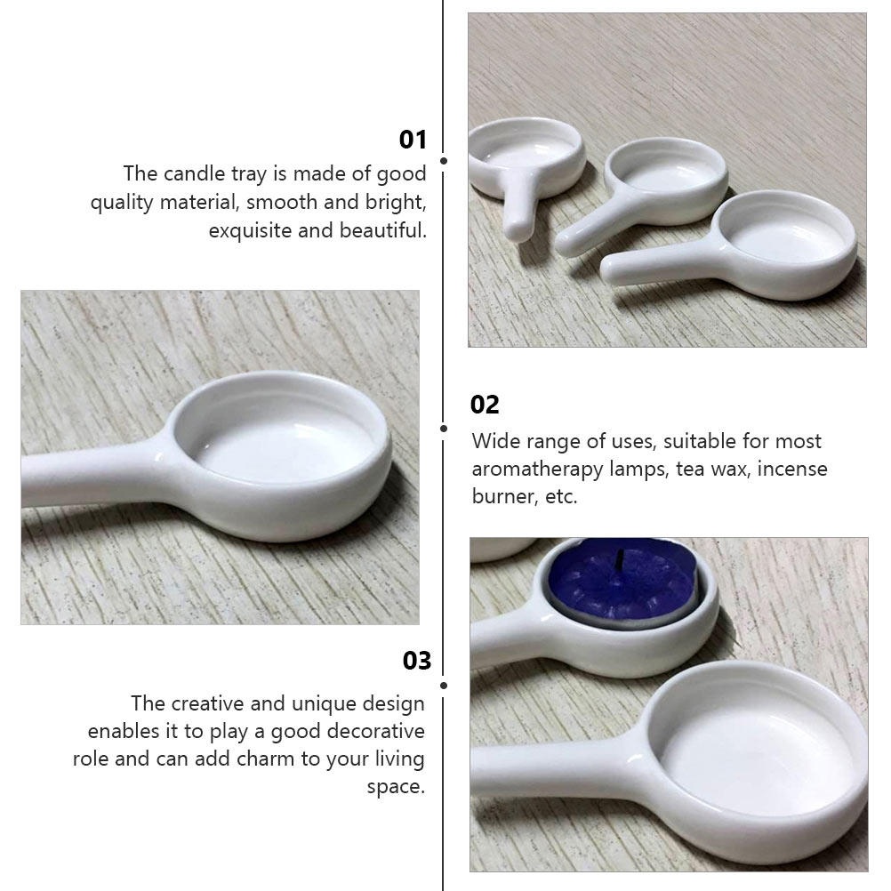 3Pcs Ceramic Craft Tray Spoon  - Home Fragrance Us recension och pris
