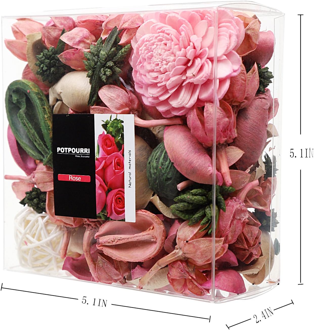 Rose Scented Potpourri Bowl Fi - Potpourri Dried Flower recension och pris