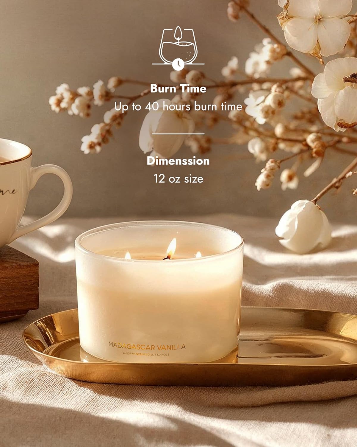 Luxury Vanilla Soy Candle, Lar - Home Fragrance Us recension och pris