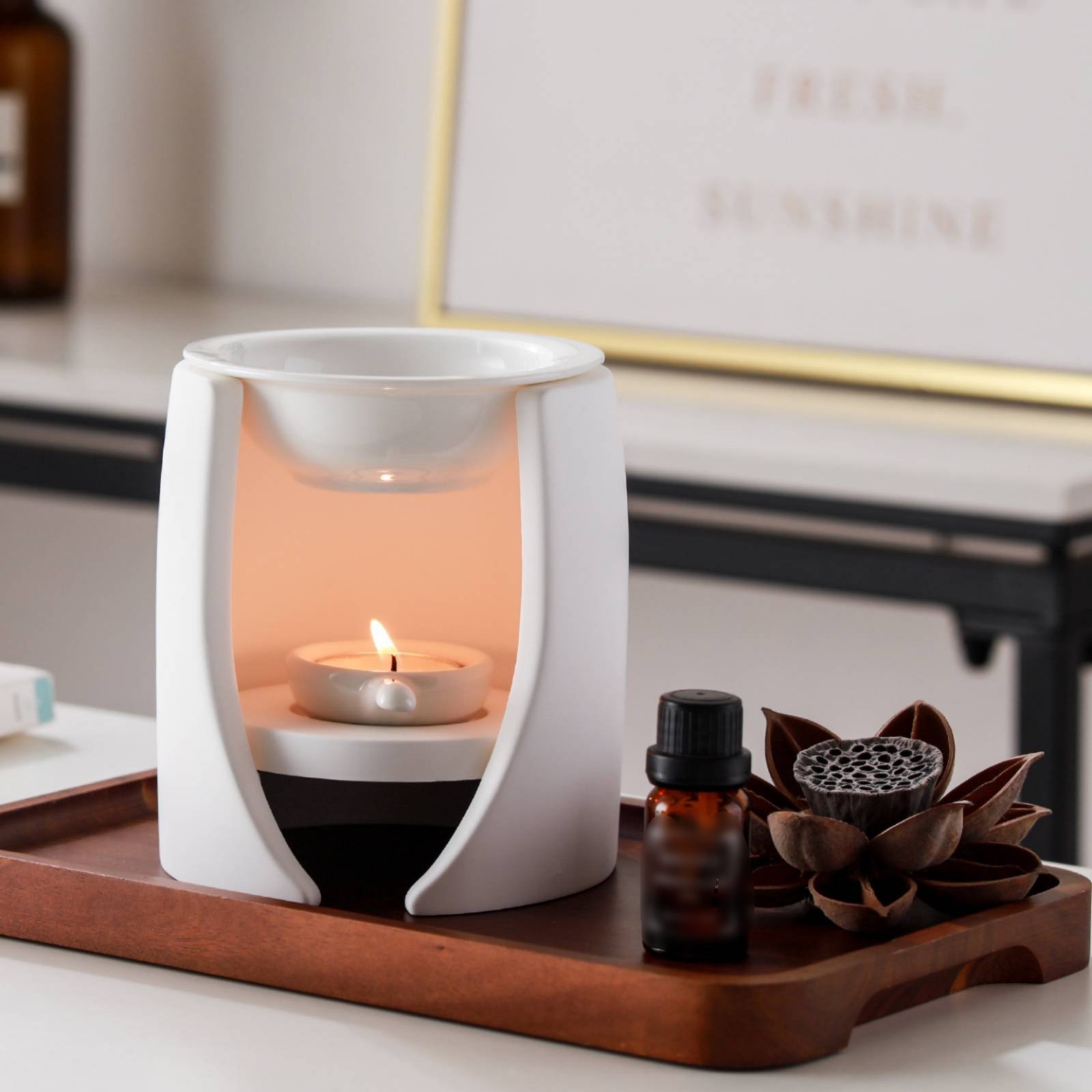 Aroma Lamp Easy to Use Ceramic - Ceramic Oil Burner recension och pris