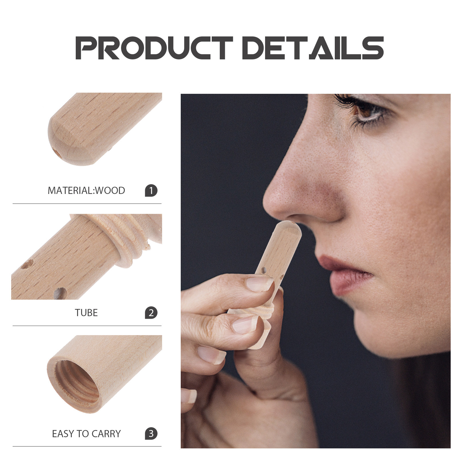 Eco Friendly Wooden Nasal Inha - Home Fragrance Us recension och pris