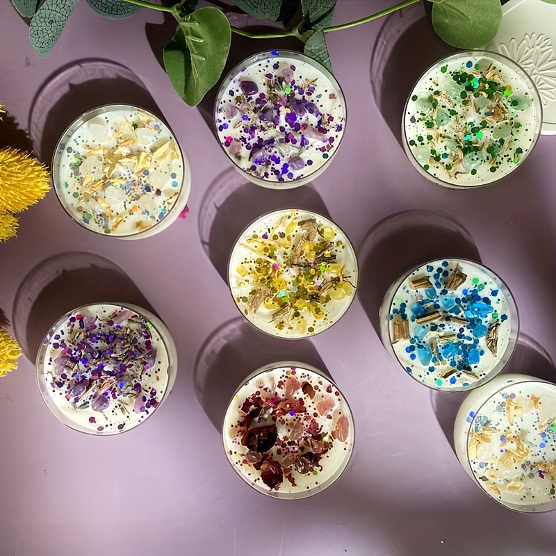 Set of 6 Scented Candles Fragr - Potpourri Dried Flower recension och pris