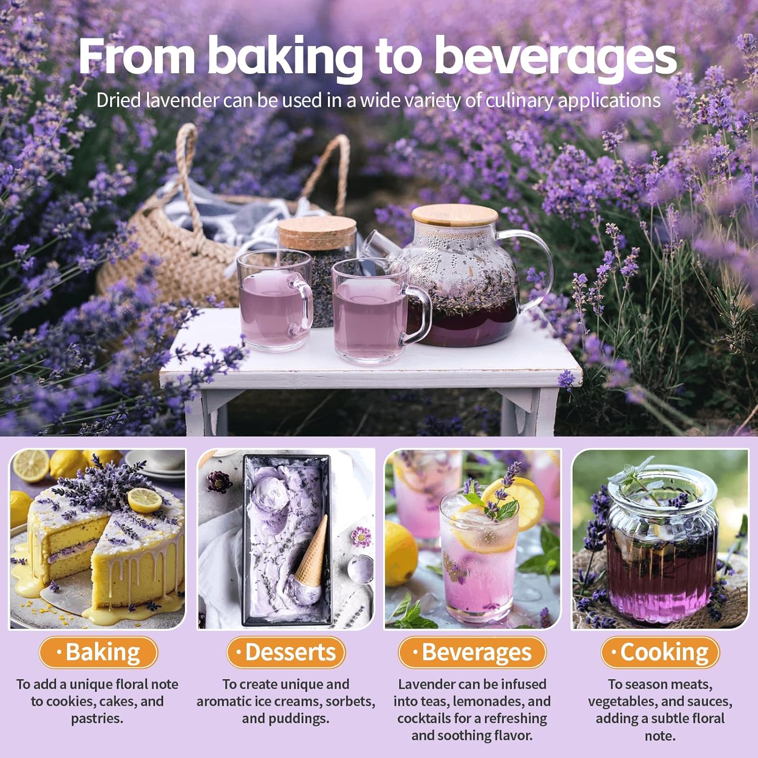 Dried Culinary Lavender Flower - Potpourri Dried Flower recension och pris