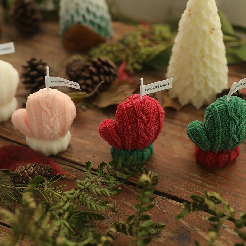 1Pc Mini Woolen Glove-shaped S - Home Fragrance Scented Candle recension och pris