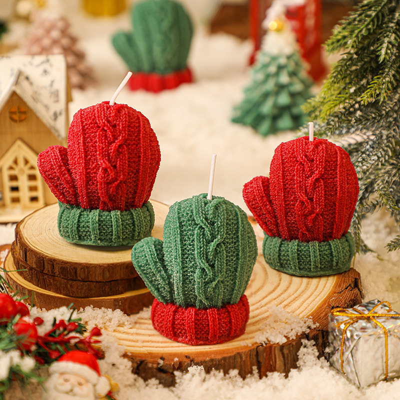 1Pc Mini Woolen Glove-shaped S - Home Fragrance Scented Candle recension och pris