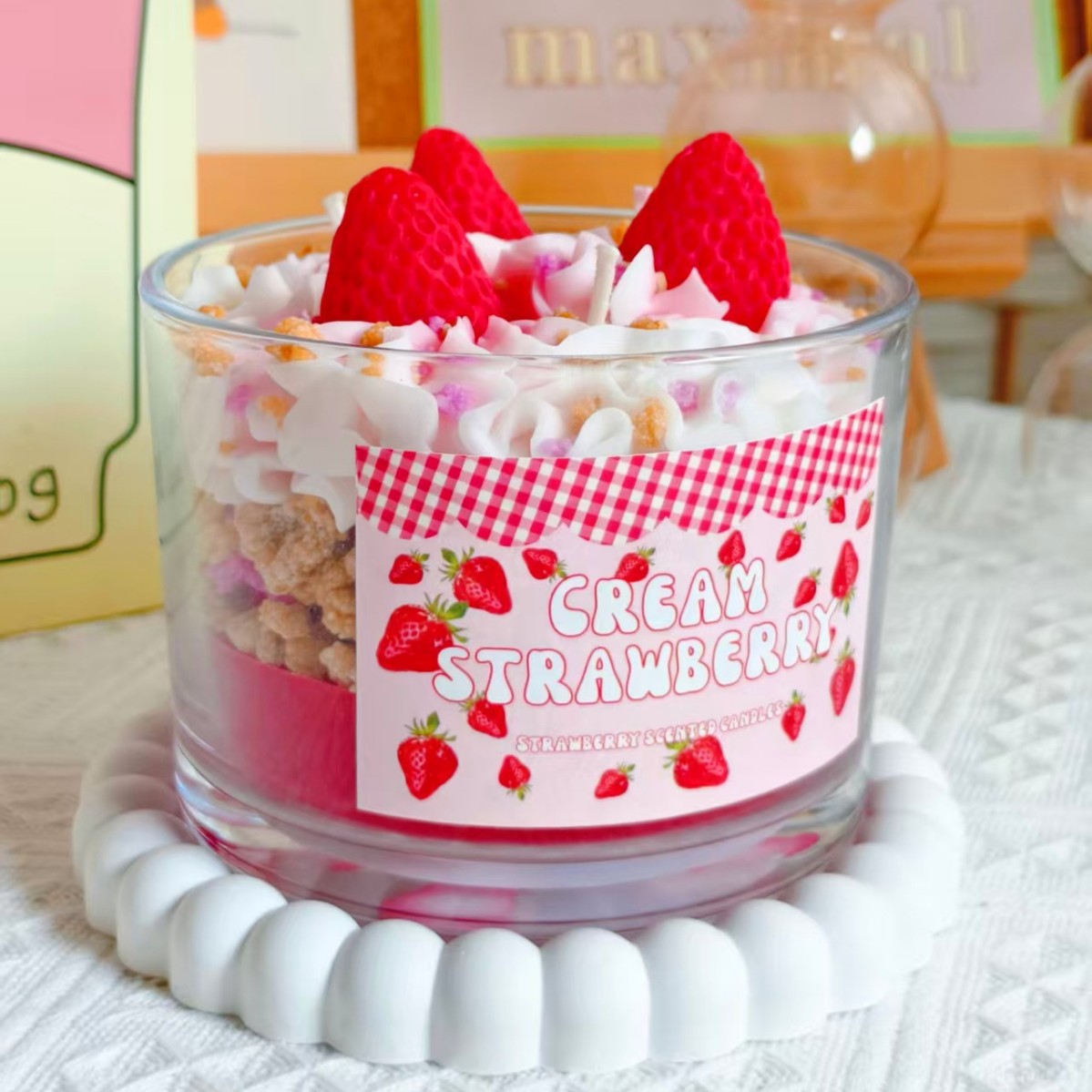 Handmade Fruit Cream Cup Scent - Home Fragrance Scented Candle recension och pris