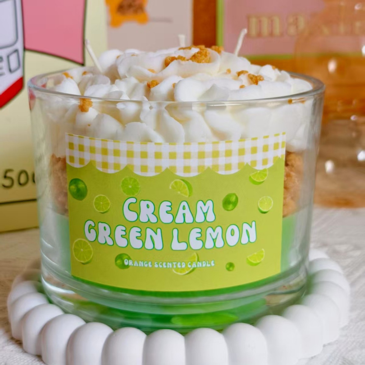 Handmade Fruit Cream Cup Scent - Home Fragrance Scented Candle recension och pris