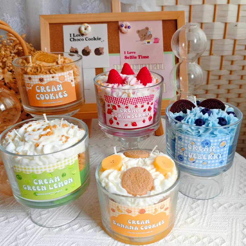 Handmade Fruit Cream Cup Scent - Home Fragrance Scented Candle recension och pris