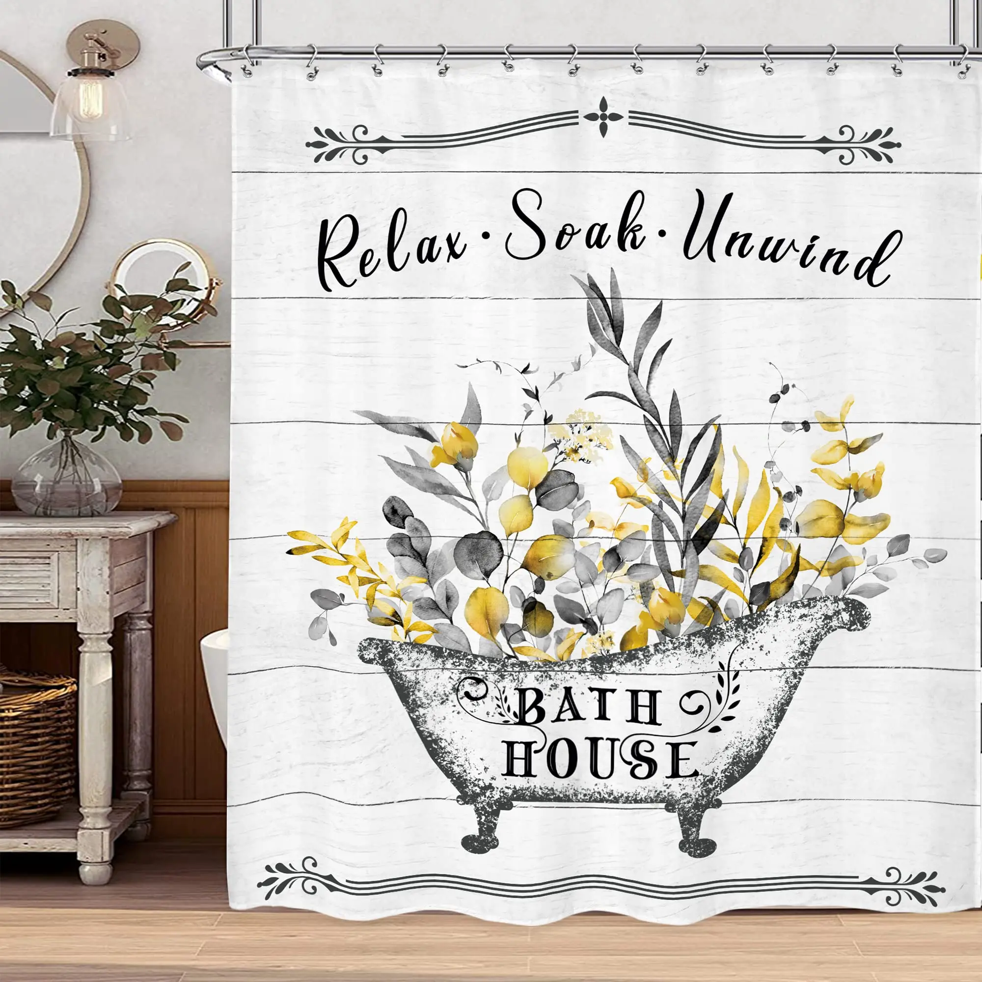 Vintage Floral Bathroom Shower - Potpourri Dried Flower recension och pris